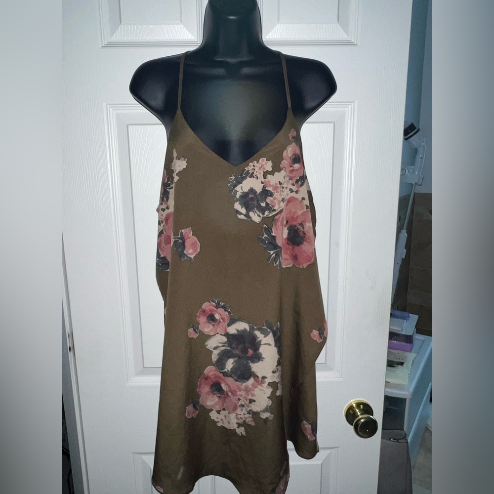 Free People Cascades Floral Print Slip Dress Sz S